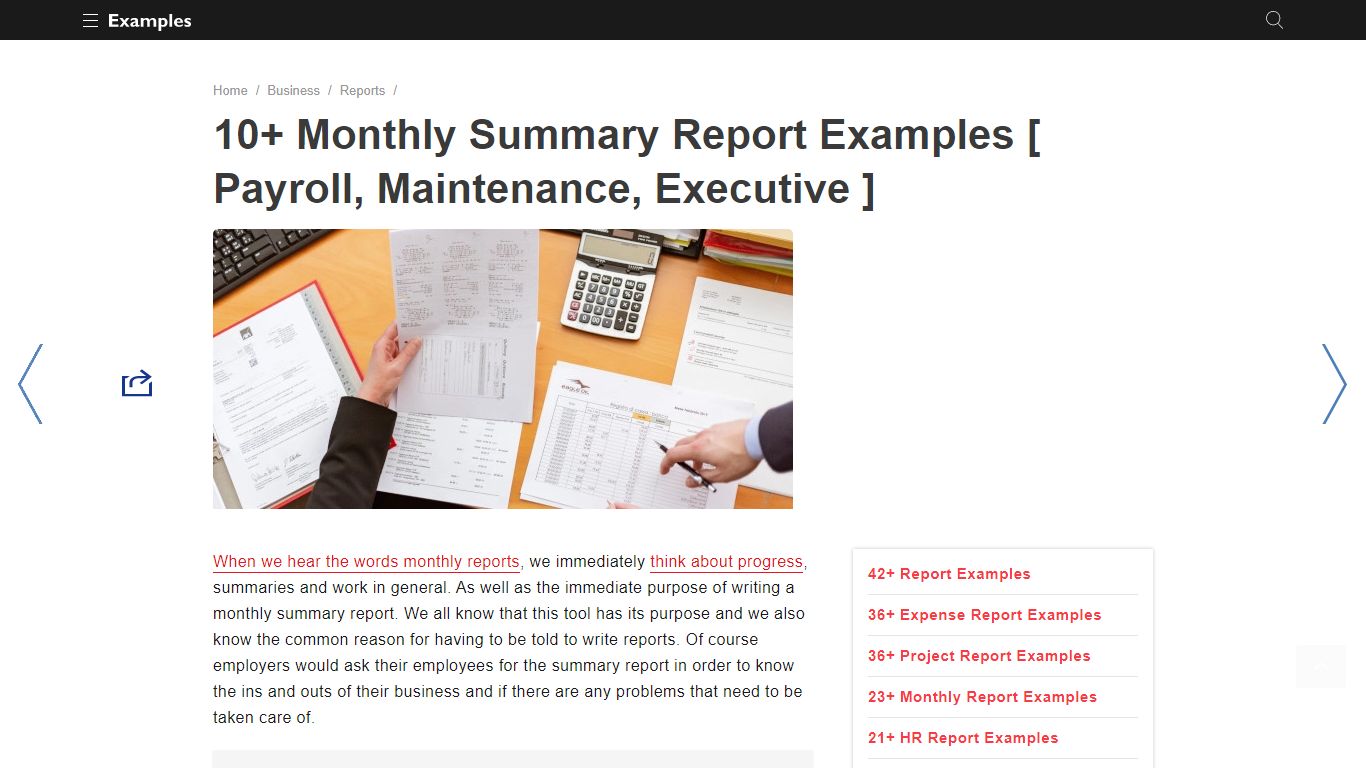 Monthly Summary Report - Examples, Format, Pdf | Examples