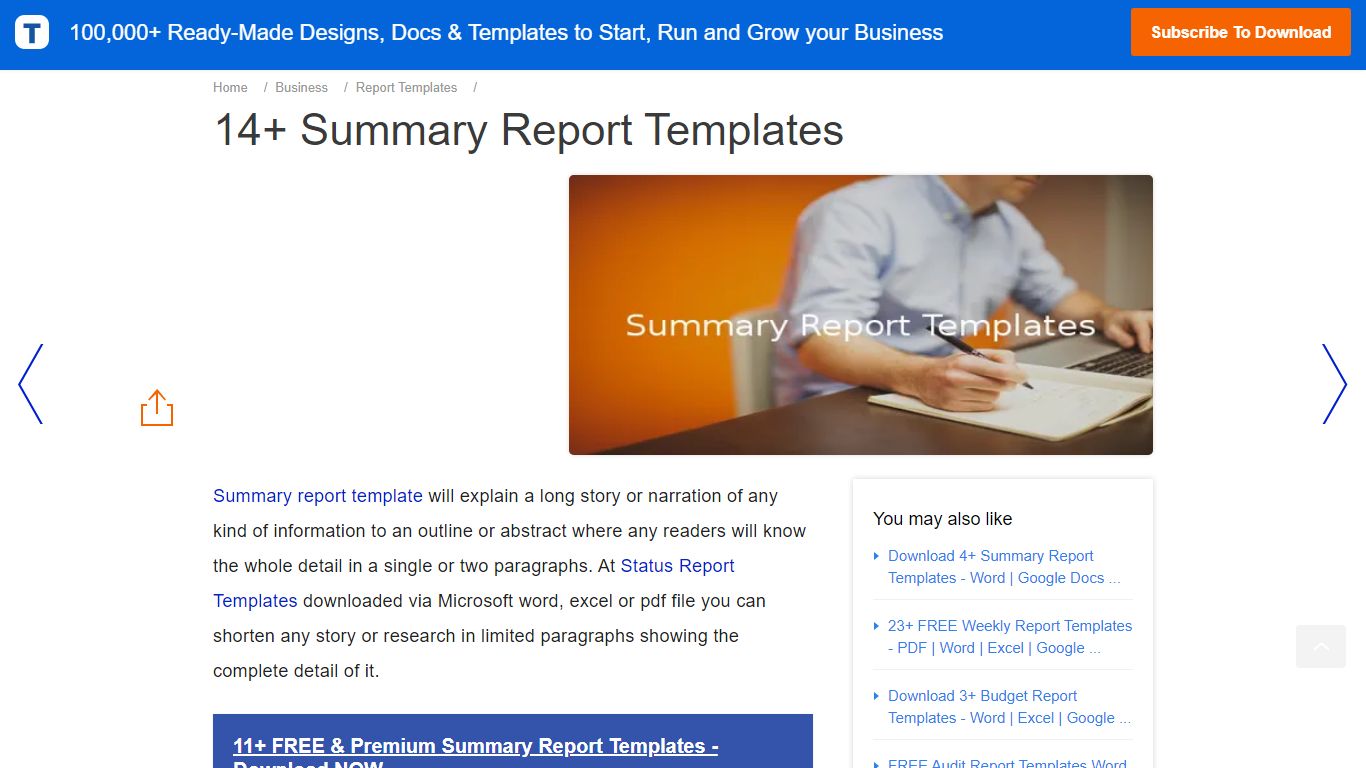 Summary Report Template - 14+ Free Word, PDF, Apple Pages, Google Docs ...