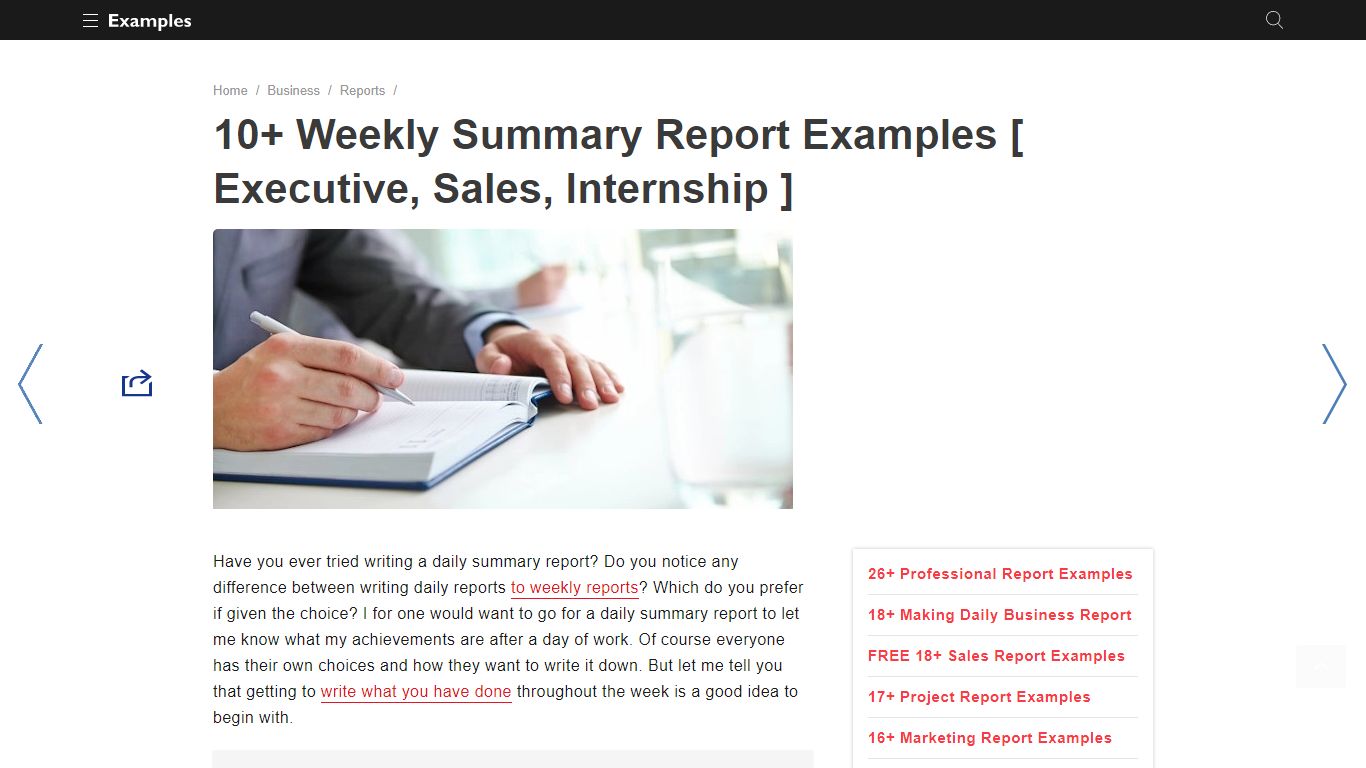 Weekly Summary Report - Examples, Format, Pdf | Examples